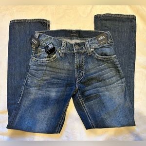 Silver jeans company jeans straight leg jeans.